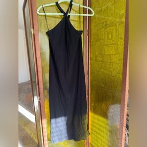 Midi dress with shelf bra from Old Navy.